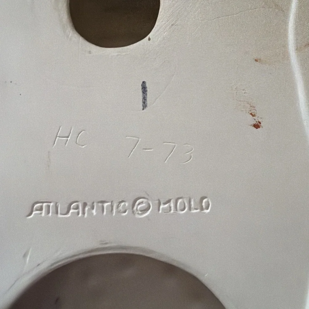 Vintage Kurfis 1973 ATLANTIC MOLD Wall Clock. Two Boys And A Dog Clock.